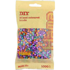 Hama 207-92 1000 pcs 3-mix yellow stripe iron-on beads