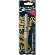 Sharpie Metallic Permanent Markers | Fine Point | Gold | 1 Count