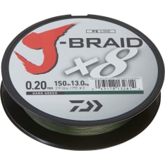 Daiwa J-Braid X8 300 m Dark Green Braided Line