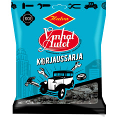 Halva Vanhat Autot Korjaussarja 120 g salmiakkimakeisia