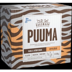Dagsmark Puuma 8 x 80 g kana ja hyönteinen leikatulle kissalle hyytelössä kissan märkäruoka