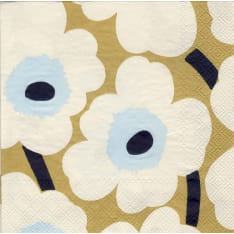 Marimekko Unikko kermakulta 20 kpl lautasliina