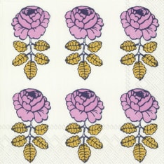 Marimekko WEDDING ROSE white 25cm napkin