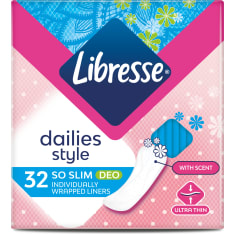 Libresse So Slim Deo Fresh 32 kpl pikkuhousunsuoja