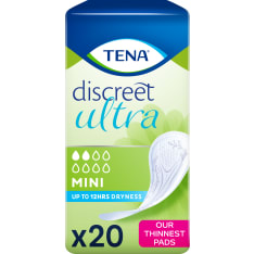 Tena Discreet Ultra Mini 20-pack sanitary pads