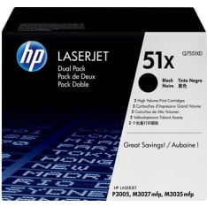HP 51X 2 packs Profitable black toner cartridge