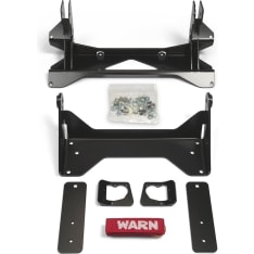 Warn Kawasaki Mule Pro FXT 15-16 bumper plate installation kit front