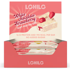 LOHILO White Chocolate Strawberry 12x55g proteiinipatukka