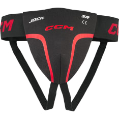 CCM Jock BLK/RED JR alasuoja