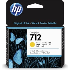 HP 712 Yellow mustepatruuna