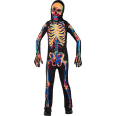 Child Costume GID Skeleton Age 8-10 Years
