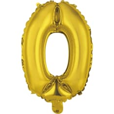 Kullanvärinen puhallettava 35 cm numerofolio