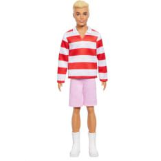 Barbie Ken Fashionista raidallisessa paidassa