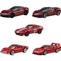 Hot Wheels F1 Race Ferrari 5 kpl pikkuautosetti