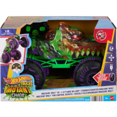 Hot Wheels Monster Trucks Mutant Wreckin’ Wolf RC 1:15 kaukoohjattava monsteriauto