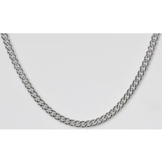 SK PANS080 2.7mm Silver Armor Necklace