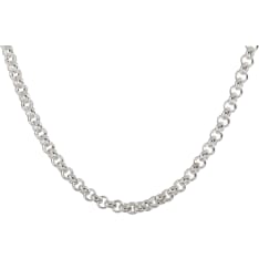 SK PAPU6MM silver bean necklace