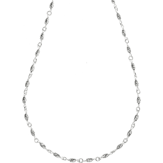SK EK117 TL silver 45 cm olive necklace