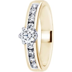 Festive Ensemble 407-070 Venice Solitaire Classic timanttisormus