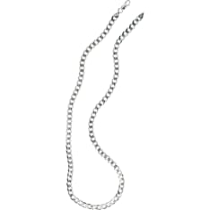 SK PANS180 6.5mm silver armored necklace
