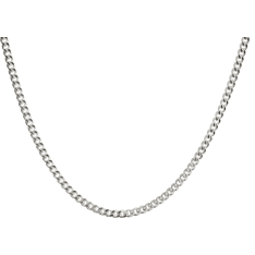 SK PANS070 2.3mm Silver Armor Necklace