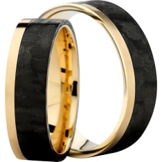 3D Carbon GC2-6 keltakulta - hiilikuitusormus