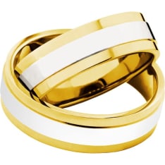 3D Gold 574-6 kelta-valkokultainen sormus