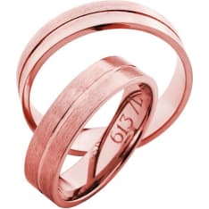 3D Gold 613-5 punakultainen sormus