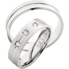 3D Gold 613-5-3 x 0.02 ct white gold diamond ring