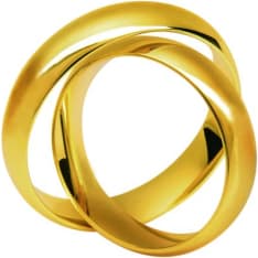 3D Gold 629-6 keltakultainen sormus
