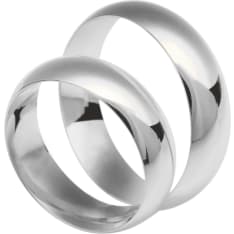 3D Gold 629-6 valkokultainen sormus