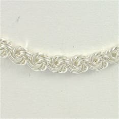 SK Silver rosette necklace