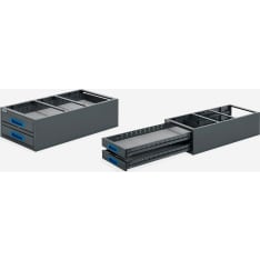 E-Flex long 2-part 1267mm drawer unit