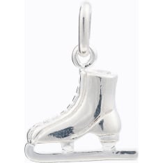 SK F27 12 mm silver skate pendant