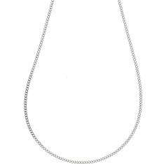SK GD080 rhodium-plated 50 cm silver armor chain
