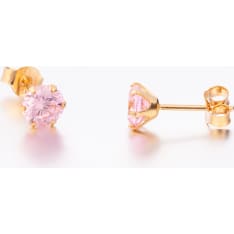 SK PK1-5MM.6 pink zirk earrings