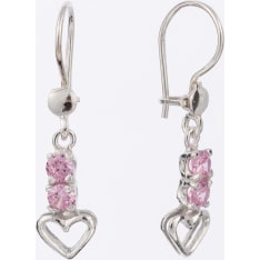 OK 6H126 silver earrings