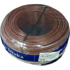 Draka 2x6.0mm2 brown electric cable