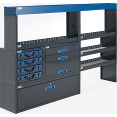 E-Flex 230cm Shelf and drawer unit