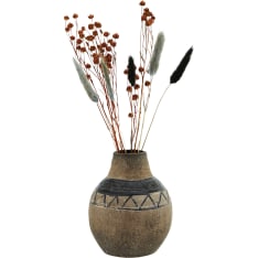 Madam Stoltz 9.5x12.5cm Terra cotta vase