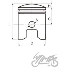 WM Piston kit Minarelli AM6