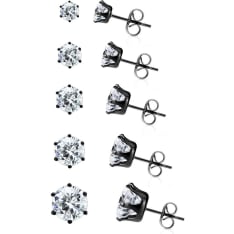 SJ KK023 blacksteel earrings