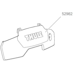 Thule TH 52982 Evo Clamp 7105 foot front cover without lock cylinder