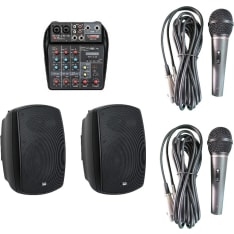 Dap Audio active speakers and a karaoke package