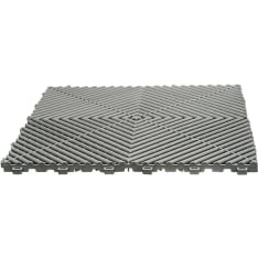 SteyrTek 40x40cm Aluminum Gray 10x30 pcs floor tile