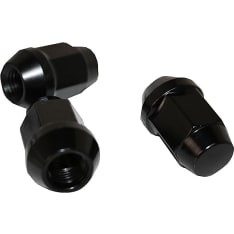 SteyrTek 1.5mm rise, 12mm 20 pcs black aluminum nut set