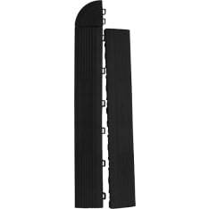 SteyrTek Midnight Black female 6 pcs Floor tile edge piece