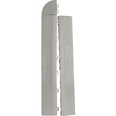 SteyrTek Aluminum Gray female 6 pieces Floor tile edge piece