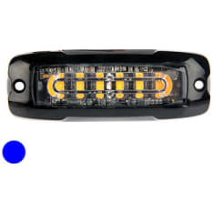 Axixtech 99x35x10mm 12-24V xt6 blue LED flasher