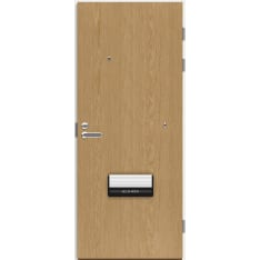 Swedoor Fire 810 Primo 31 9x21 oak slats + log door laakapalo-ovi